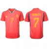 Spania Alvaro Morata #7 Hjemmedrakt VM 2022 Kortermet